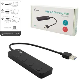iTEC i-tec USB 3.0 Metal HUB 4 Port USB-A 5 GBit/s Schwarz I-TEC USB 3.0 4 Port