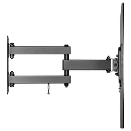 goobay 49744 Wandhalterung neigbar, (schwenkbar 32 bis 55 Zoll ausziehbar und vollbeweglich für Fernseher von 55“ bis 35Kg max. VESA 400x400, schwarz