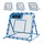 Vevor Fußball Rebounder 108 x 109 cm, Rückprallnetz mit Verstellbarem Winkel & Robustem Eisenrahmen, PE-Trainingsnetz für Ballkontrolle & Passtraining, Balltrainingsgerät für Jugendliche & Erwachsene