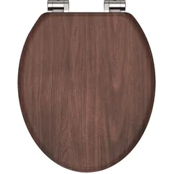 WC-Sitz Dark Wood mit Absenkautomatik