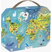 Janod Puzzle Weltkarte 100 Teile