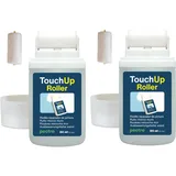 PECTRO Ausbesserungsfarbe Wand 80ml x 2, Wandfarbe für Reparaturen Weiß (2)