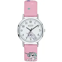 Adora Youngline | Kinder Analoguhr Kunststoffgehäuse rosa Band | Ø 29mm