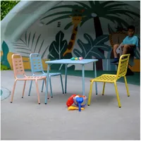 casa.pro Kindersitzgruppe Etroubles 4-tlg. Stahl Mehrfarbig