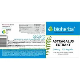 Bioherba Astragalus Kapseln 300 mg 100 St.