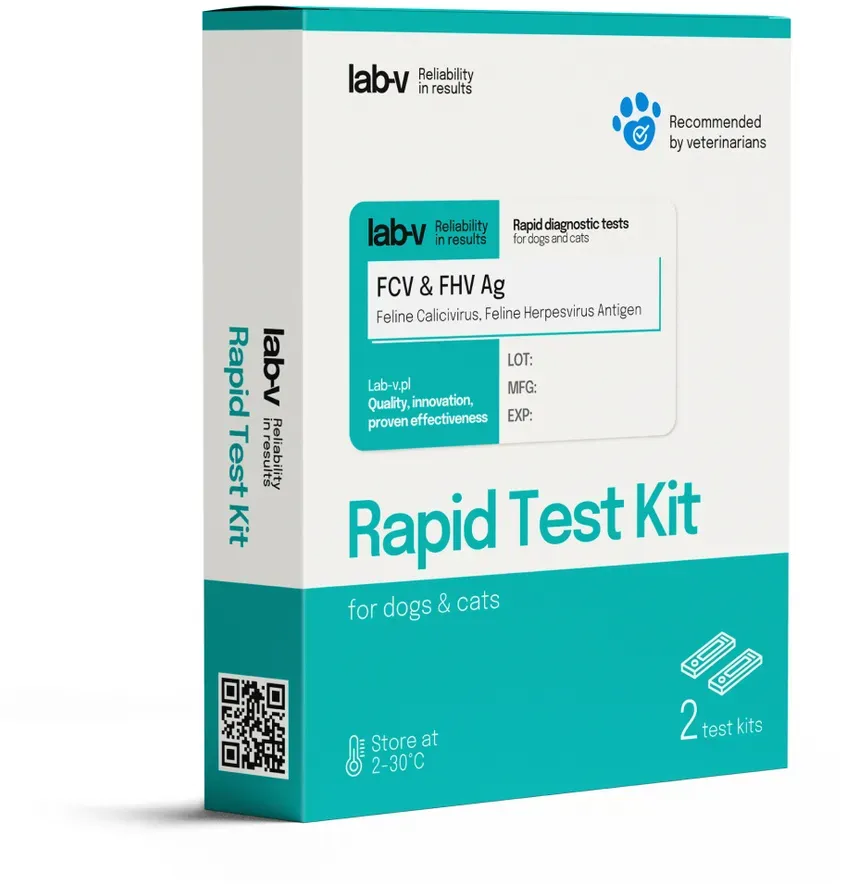 FCV- & FHV-Antigen – Schnelltest für Katzen, 2 Stück