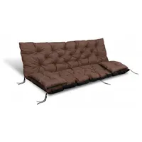 Aio factory Schaukelbank Kissen braun Gartenbank Kissen 180x60x50cm +