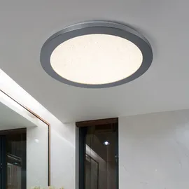 WOFI LED Deckenlampe 1 rund grau