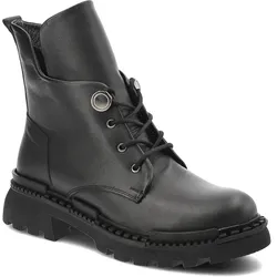 Schwarze Stiefeletten Artiker Flache Schuhe, 38