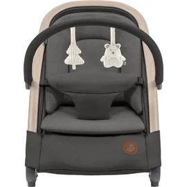 Maxi-Cosi Kori 2-in-1-Babywippe mit Spielzeugbogen, 0–2 Jahre, bis zu 15 kg, Baby Bouncer, 3 mit einer Hand einstellbare Liegepositionen, Easy-in-Gurt, leicht und kompakt, Eco Care, Beyond Graphite