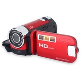 Videokamera Camcorder, Full HD 16X Digitalzoom Camcorder Kamera, 270 Grad Drehung, Vlogging Kamerarecorder DV Kamera mit 1 Akku für Unterwegs (Rot)