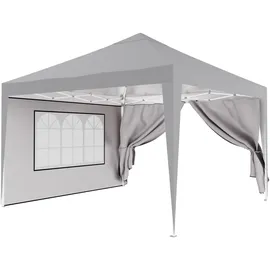 24move Seitenteile für Pavillon 2 Stück 2 x 3 m Grau