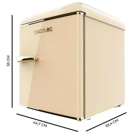 Cecotec Bolero CoolMarket TT Origin Retro-Kühlschrank (45 l, 550 mm hoch, Beige)