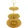 Marrakesch Orient & Mediterran Interior Orientalische Etagere Cupcake Ständer Aghdas Gold - 50 x 30cm