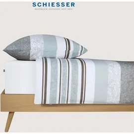 SCHIESSER Spannbettlaken Baumwolle-Elasthan 180 x 200 cm weiß