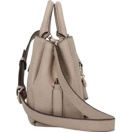GUESS Handtasche Phoebe Girlfriend Satchel Bag Simply Taupe Logo