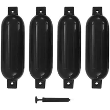 vidaXL Bootsfender 4 Stk. 51 x 14 cm PVC Schwarz