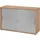 bümö Aktenschrank 120 x 74,8 x 40 Nussbaum/Silber