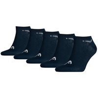 Head Unisex Sneaker Socken, Vorteilspack - Kurzsocken, einfarbig Blau 39-42