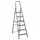 Alpfa Aluminium-Haushaltsleiter Trittleiter 6 Stufen
