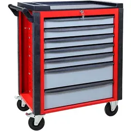 ADB HQ Werkstattwagen befüllt schwarz 7 Schubladen