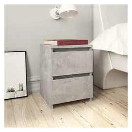 vidaXL Nachtschrank Betongrau 30 x 30 x 40 cm Holzwerkstoff