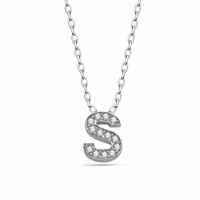 dKeniz Anhänger »Buchstabe S 925/- Sterling Silber 29975600-0 weiß