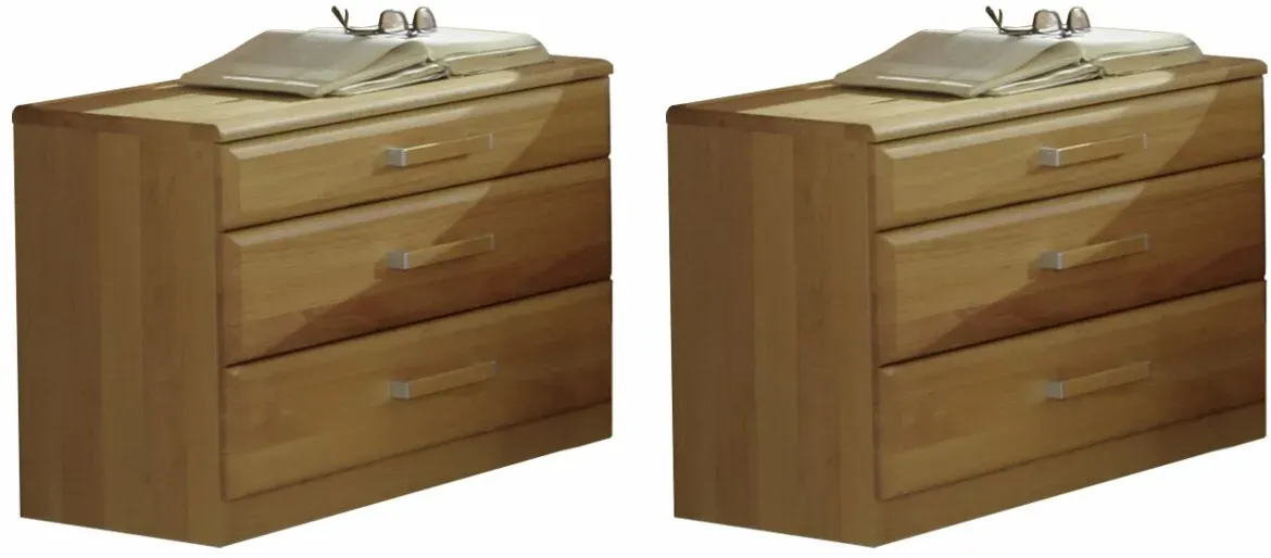 Linea Natura Nachtkonsolen-Paar TREVISO - B/H/T ca. 60,00x50,00x36,00