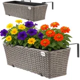 CASARIA Blumenkasten 2er-Set Creme