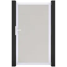 GROJA Steckzaun Tor BasicLine Universal-DIN EV1 Weiß