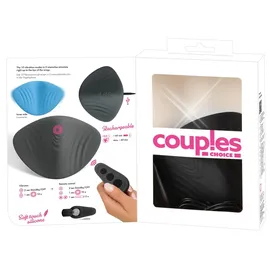 Couples Choice Vibrokissen „RC LAY-ON multi toy“ mit Fernbedienung, schwarz