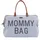 Childhome Childhome, Mommy Bag, Wickeltasche, Mutterschaft, Reisetasche, großes Fassungsvermögen, Wickelunterlage, verstellbarer Schultergurt, unterteilt, Kühltasche, Kofferdurchgang, Jersey grau