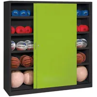 C+P Ballschrank mit Vollblech-Schiebetüren (Typ 4), HxBxT 195x120x50 cm,
