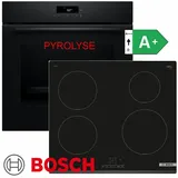 Bosch Herdset Induktion Pyrolyse Backofen Autark + Induktion Kochfeld Neu