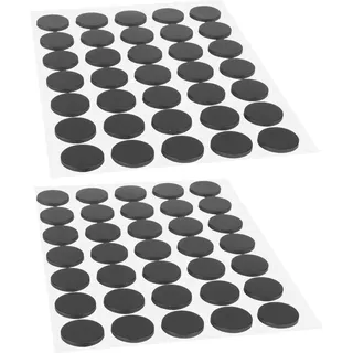 ECENCE Magnetplättchen selbstklebend 70x Klebemagnete selbstklebend für Bilder,Poster oder Notize - 18 x 2 mm, schwarz,