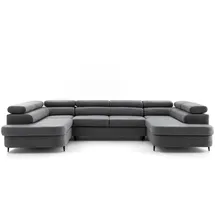 next colection NEXT COLLECTION Ecksofa PRIAM Maxi U2, Schlaffunktion 2x Bettkasten Grau(Vena18)