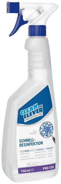 Schnelldesinfektion PRO139 Clean and Clever