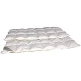 Betten Hofmann 4-Jahreszeitenbett Premium Ganzjahres Daunendecke Kassette 6x8, 155x220 cm 100% neue, Füllung: 620g neue weiße kanadische Gänsedaunen, Klasse 1, 100% Daunen weiß