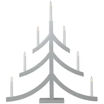 EGLO Kerzenständer Pagod Holz Grau