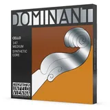 THOMASTIK-INFELD Thomastik Einzelsaite für Cello 4/4 Dominant - C-Saite Nylonkern, Chrom umsponnen, mittel