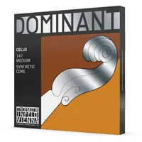 THOMASTIK-INFELD Thomastik Einzelsaite für Cello 4/4 Dominant - C-Saite Nylonkern, Chrom umsponnen, mittel