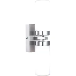 Space Wandleuchte Metall Nickel Matt, 2X E14