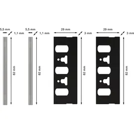 Bosch Hobelmesser-Set 4-tlg