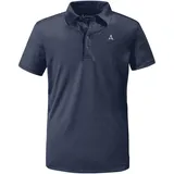 Schöffel Herren Polo Shirt M kreislauffähiges Wandershirt schnell trocknendes leichtes Poloshirt mit fast 100 Recyclingfähigkeit navy blazer 54