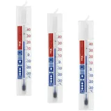 TFA Dostmann Thermometer für Kühlschrank oder Gefrierschrank, 14.4000, mit Kühlzonen, hohe Genauigkeit (Packung mit 3)