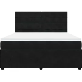 vidaXL Boxspringbett 180 x 200 cm Schwarz