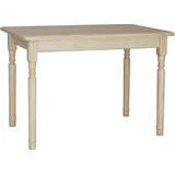 Tisch II aus massivem Kiefernholz lackiert 110 x 80 cm - Beige