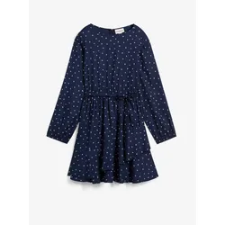 bonprix Kleid aus fließender Viskose, blau, 134, Viskose