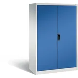 C+P CP Stahlschrank 8932-503 S10240 lichtgrau, enzianblau 4 Fachböden 120,0 x 60,0 x 195,0 cm, aufgebaut, 1 St.