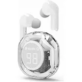 Gembird TWST-01-W HiFi In Ear Kopfhörer Bluetooth® Stereo Weiß